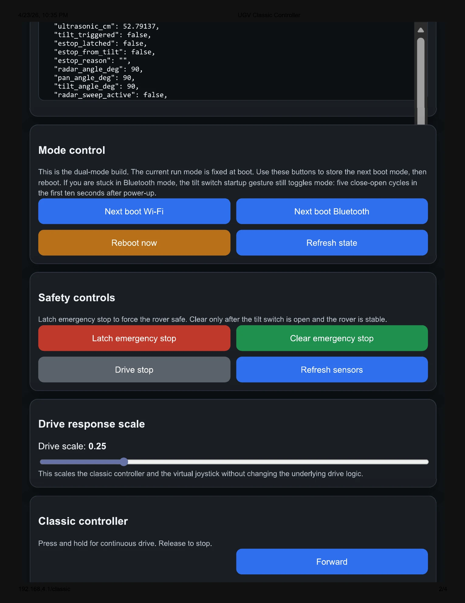 MAG-V classic controller export page 2