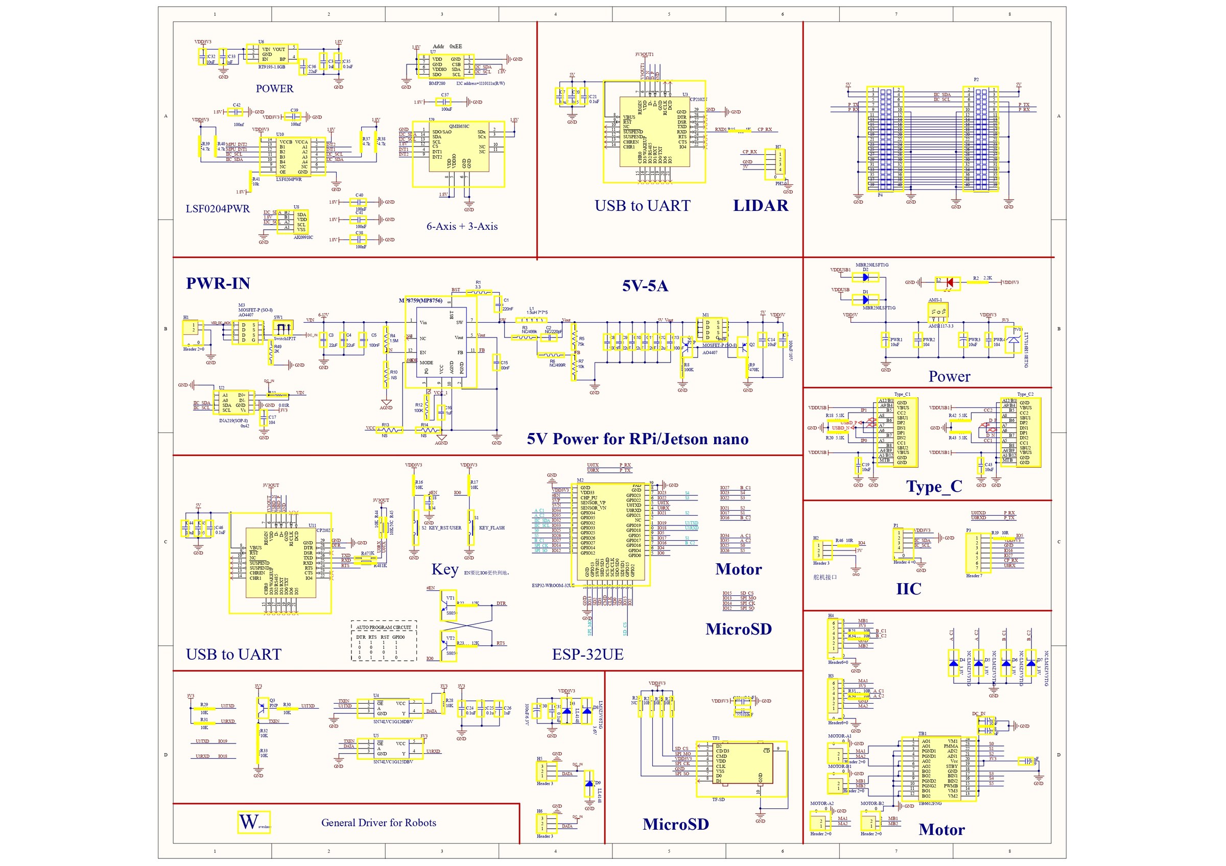 MAG-V rover electrical connection diagram set