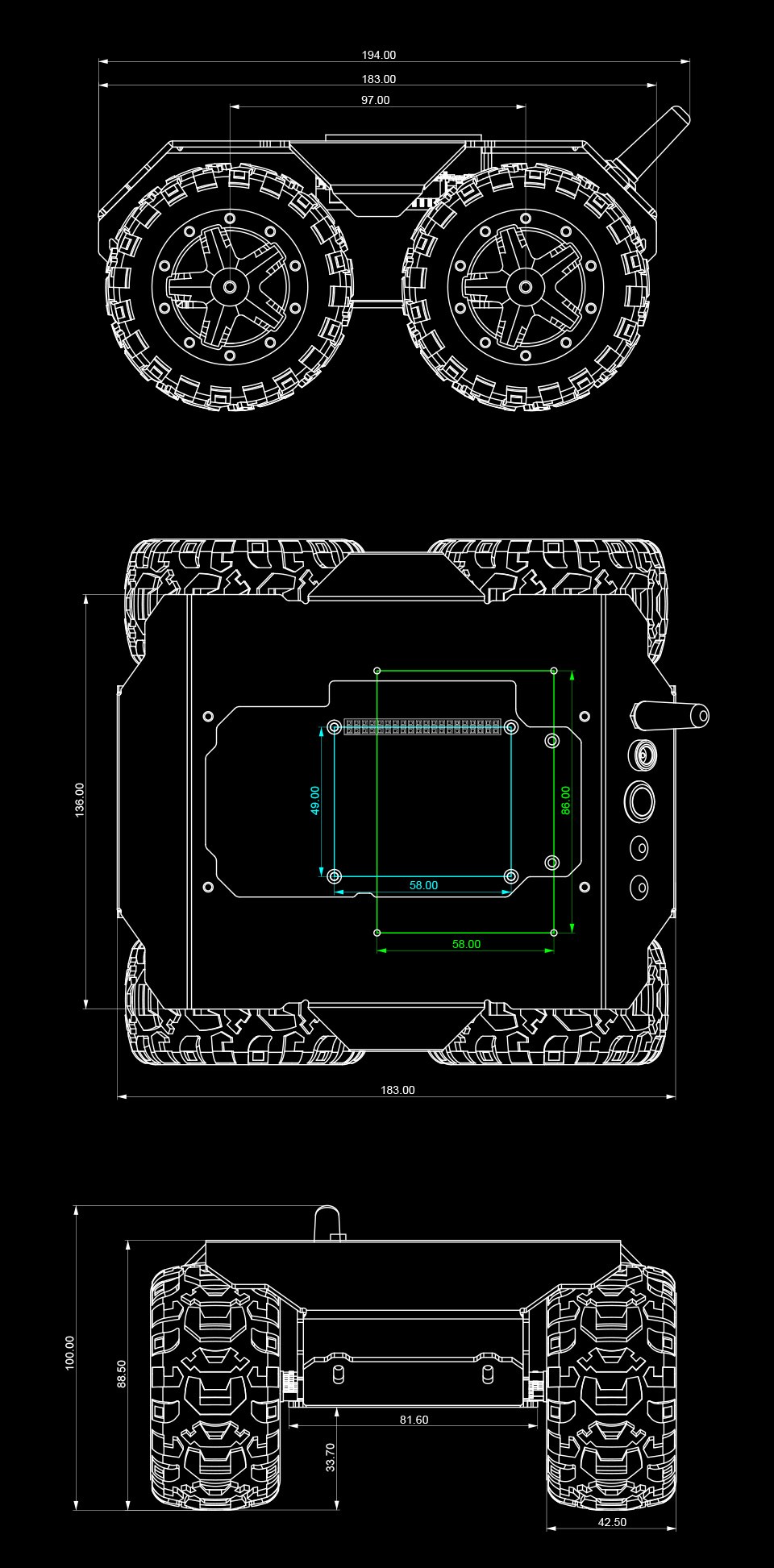 CAD isometric profile of MAG-V module