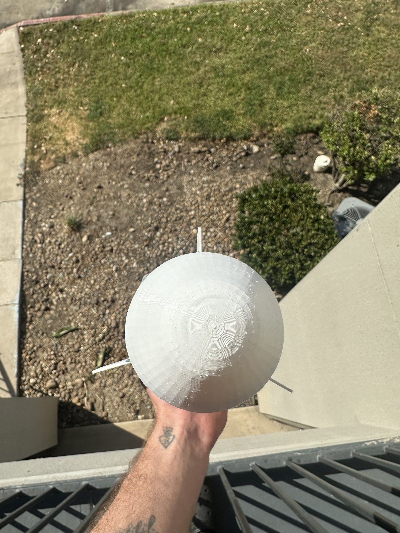 Top view of final Splash Force water rocket