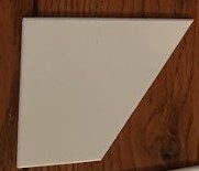 Printed clipped-delta fin sample