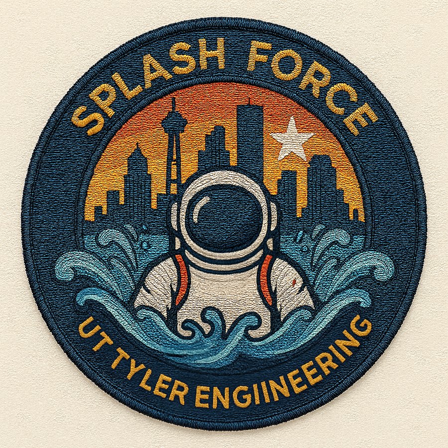 Splash Force project patch used as the team identity for the water rocket project